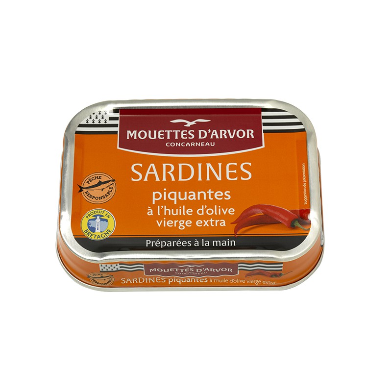 Sardines à l’huile d’olive vierge extra 69 g